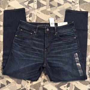 American Eagle AirFlex+ Athletic Jeans - Dark Blue